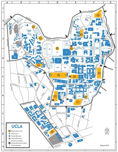 ucla parking structure 8|ucla parking garage map.